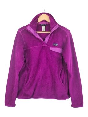 Patagonia Synchilla Snap-T Pullover Women’s M Purple Fleece Polartec Jacket